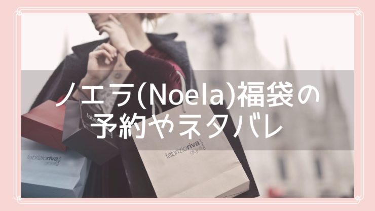 ノエラ Noela 福袋21の予約開始日はいつ 中身ネタバレや購入方法を紹介 Fukuski